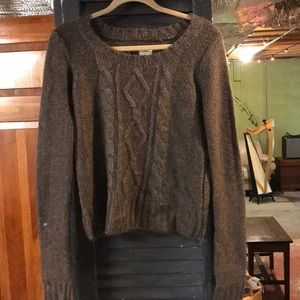 Brown knit sweater